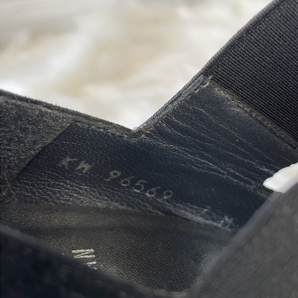 Stuart Weitzman Suede Peep-Toe Wedges - Picture 14 of 14